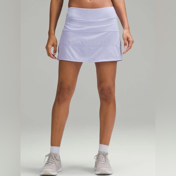 Lululemon Pace Rival Mid-Rise Skirt Long Lilac Smoke Purple Women's size 6 - Picture 1 of 11